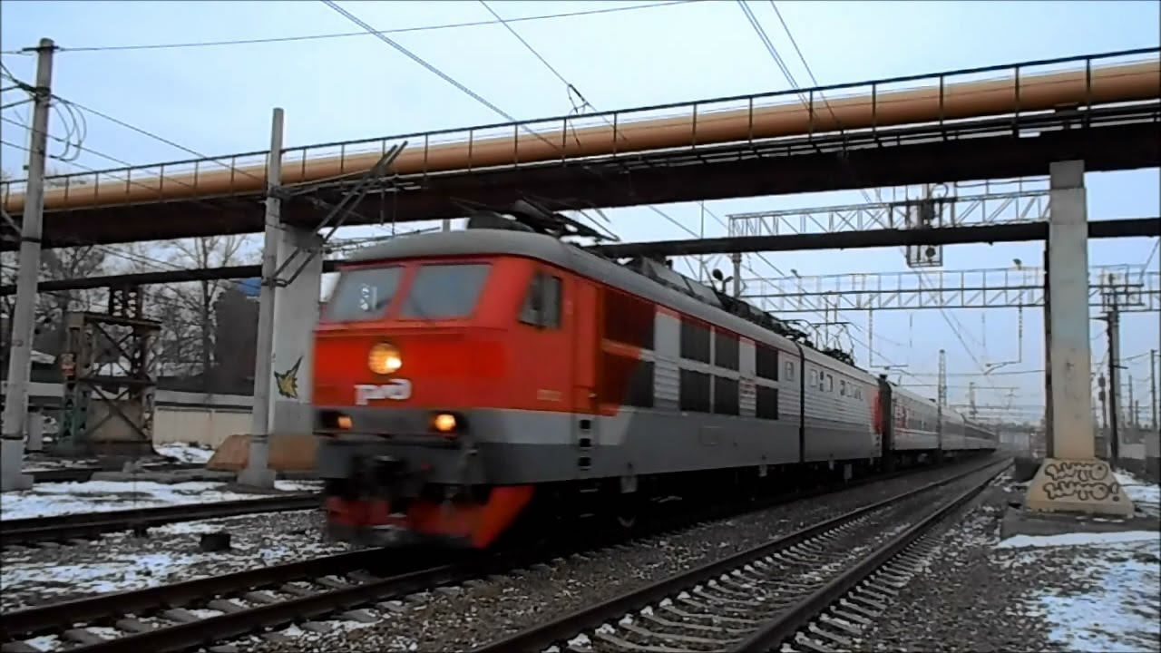 РЖД ЧС6-015 с поездом Москва - Таллин смотреть онлайн