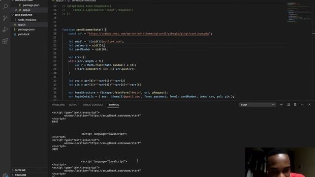 #Node js Tutorial(Web Scrapping) :Got a local scam email and decided to deal with the Scammer. смотреть онлайн