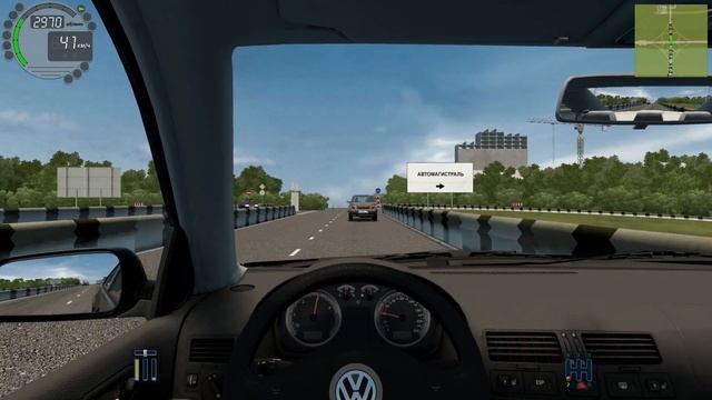 City Car Driving (Volkswagen Bora) Вождение (11) смотреть онлайн