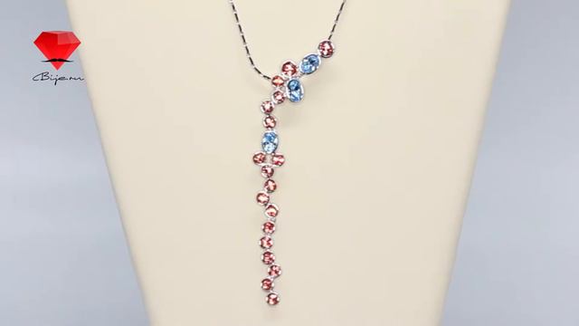 Bije.ru: Подвеска с родиевым покрытием и кристаллами Swarovski Linanjel (Линанэль) смотреть онлайн