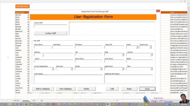 Staff Database - Adding the VBA Code смотреть онлайн