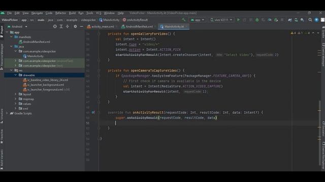 How to Implement Video Pick Using Camera & Gallery | Android | Game App ...
