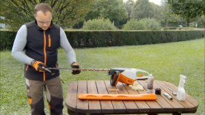 Аккумуляторные мотоножницы STIHL, заточка режущих ножей