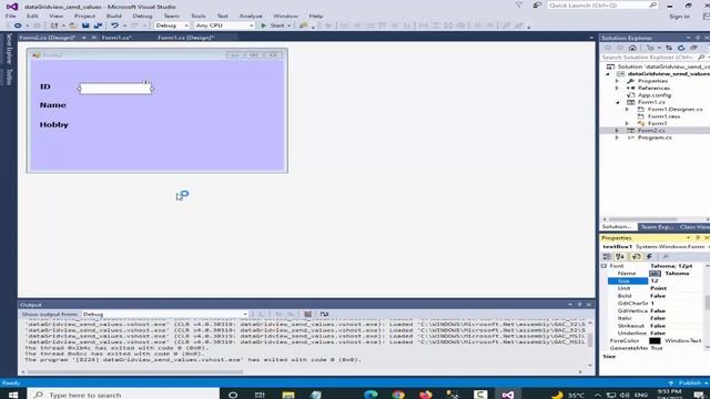 C# tutorial: fill datagridview from sql database and send selected row values to another form смотреть онлайн