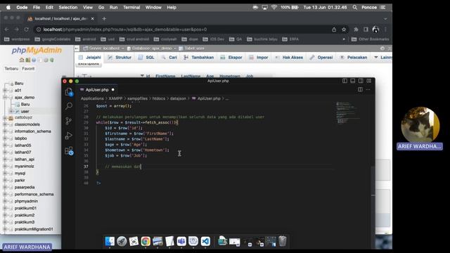 Membuat Rest Api JSON PHP Engine From DB - Responsi Mobpro 1 D3RPLA Telkom Univ смотреть онлайн