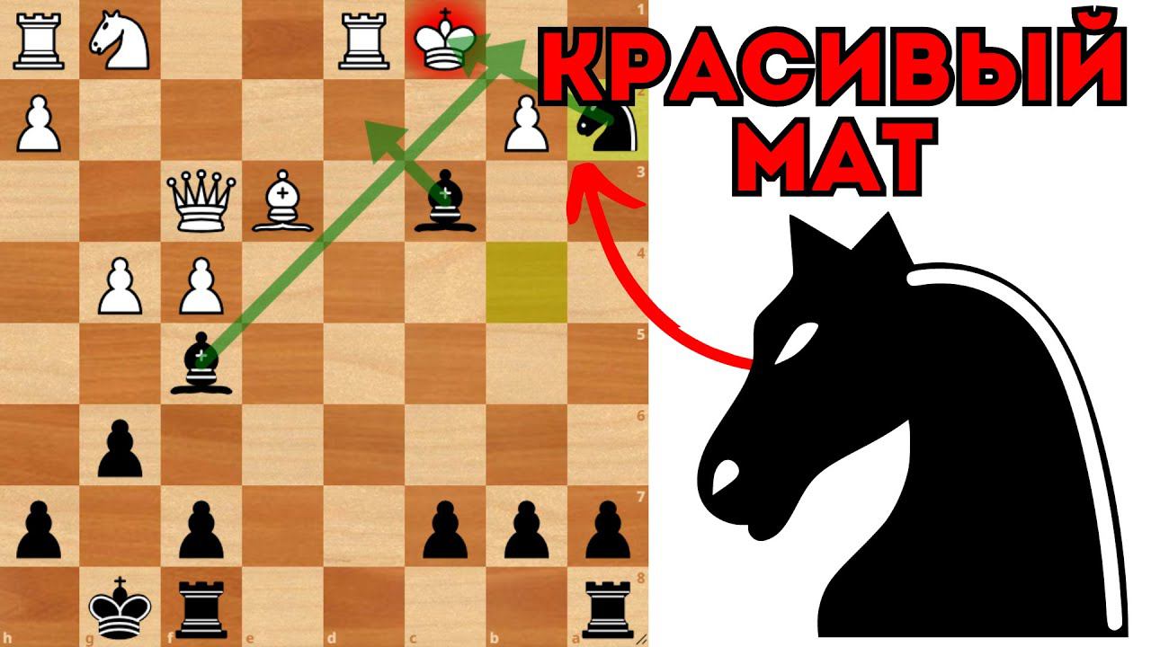 Красивый мат тремя лёгкими фигурами Шахматы смотреть онлайн