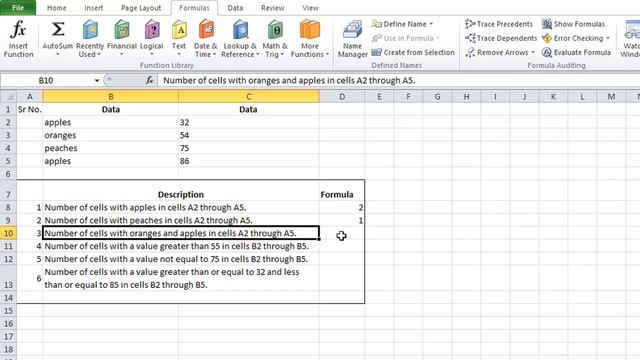Count Functions/ Formulas - MS Excel смотреть онлайн