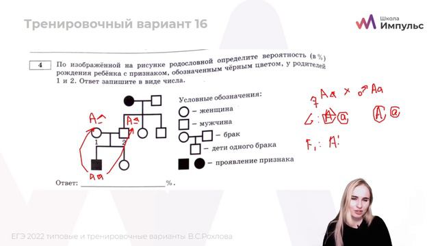Вся теория по родословным | Биология. ЕГЭ 2022 смотреть онлайн