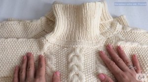 Семейный свитер спицами реглан сверху | Family Look