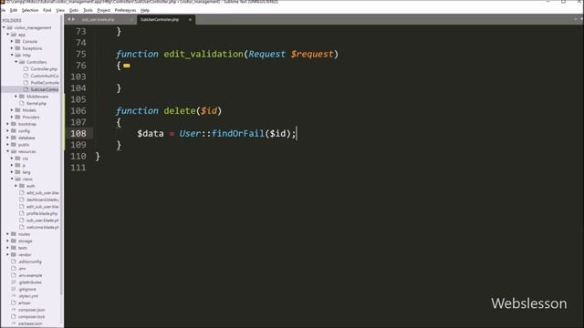 Laravel Project on Visitor Management System - Delete User Data From MySQL Table - 10 смотреть онлайн