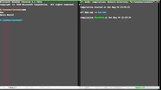 Пишем Hello World на C++ смотреть онлайн