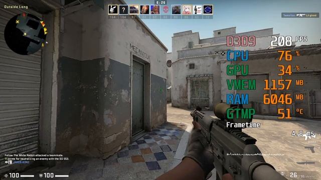 GeForce RTX 2060 -- Intel Core i5-6600K -- CSGO FPS Test Dust 2 720p смотреть онлайн