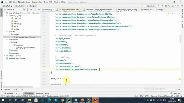 #6 Django Oscar 2.1 tutorials - Add Google Login to signup user in Django Oscar смотреть онлайн