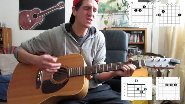 'Gone Away'- Offspring Acoustic Guitar Lesson смотреть онлайн
