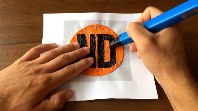 ND Production ЛОГОТИП РИСУЮ 3D РУЧКОЙ смотреть онлайн