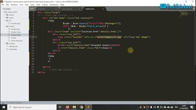 #8. Belajar HTML,PHP & MYSQL | Design Website Toko Online смотреть онлайн