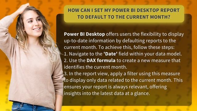 How Can I Set My Power BI Desktop Report to Default to the Current Month? смотреть онлайн