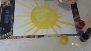 рисование солнышка