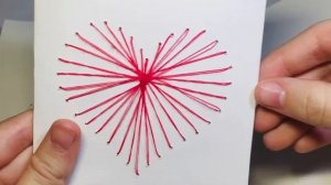 ПОДАРОК НА ДЕНЬ СВЯТОГО ВАЛЕНТИНА/ОТКРЫТКА  В ТЕХНИКЕ  ИЗОНИТЬ «СЕРДЦЕ»❤️