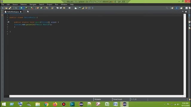 Hello World Java Program In Eclipse IDE смотреть онлайн