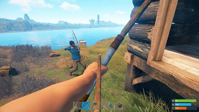 RUST Великий побег. Кепки атакуют. Анти рейд гитара | B16 | Серия 173 смотреть онлайн