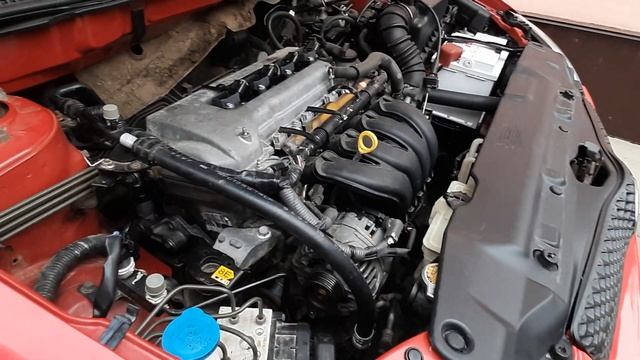 Работа двигателя без ремня генератора Toyota Corolla E120 смотреть онлайн