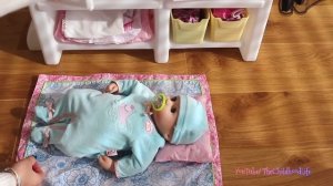Baby Born Baby Annabell In Nursery Center Compilation, Baby Dolls Care Time Pretend play