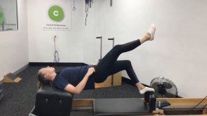 physio pilates surry hills, sydney single leg bridge on reformer 720p