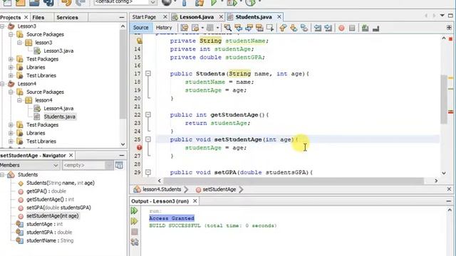 Lesson 4 - Java Classes, Encapsulation, Object Declaration, and Methods смотреть онлайн