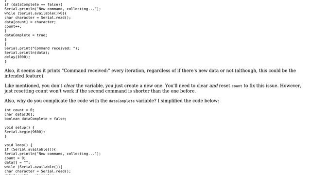 Arduino: Clear existing array when getting new serial command (5 Solutions!!) смотреть онлайн