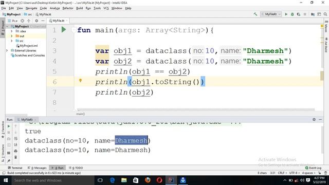 Data Class in Kotlin. Kotlin Programming Tutorial in Hindi смотреть онлайн