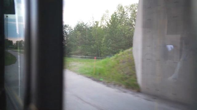 Sweden, Stockholm, bus 583 ride from Arlanda Airport to Märsta Train Station смотреть онлайн