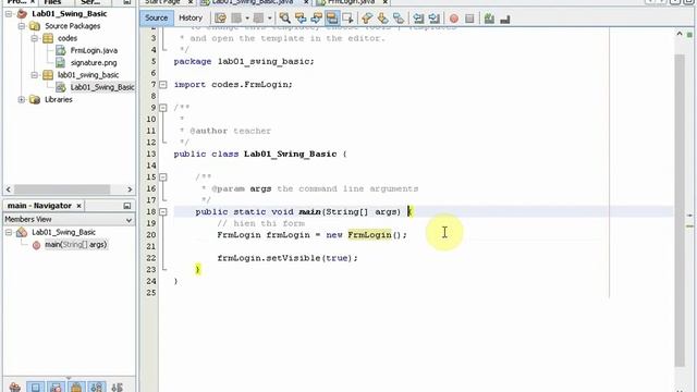 Swing: Basic lookAndFeel, button, Label and TextField смотреть онлайн