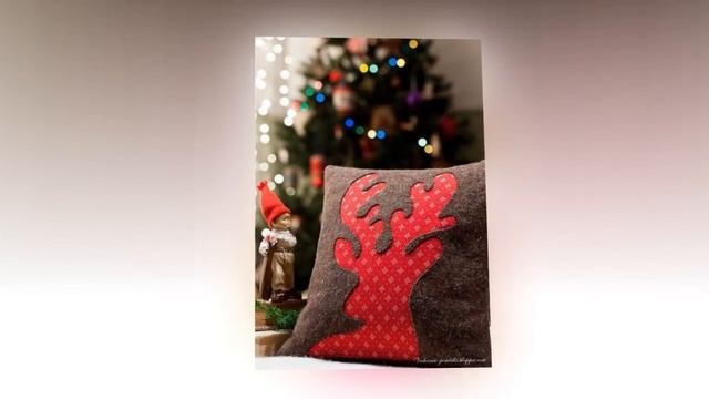 Подушки декоративные новогодние. Christmas decorative pillows. смотреть онлайн