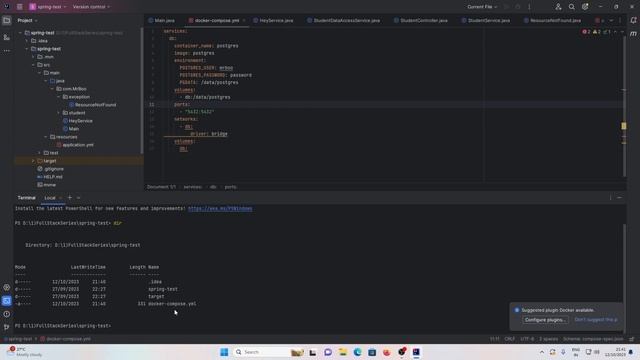 #14 Setting Up PostgreSQL Database with Docker Compose | In Tamil | FullStack Development смотреть онлайн