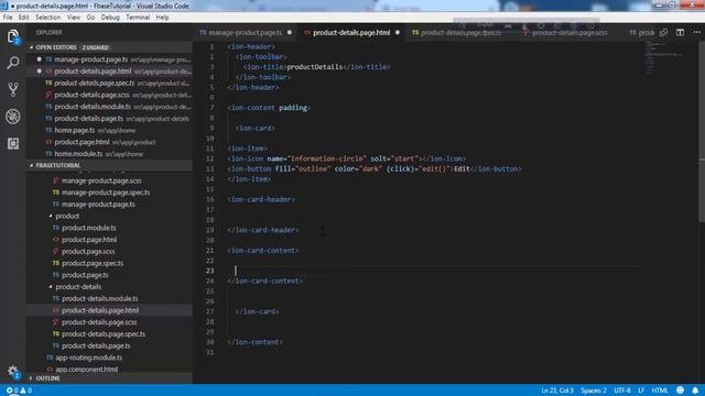 Create Product Details Page in Ionic | Ionic (Angular) App Development Tutorial Part - 19 смотреть онлайн