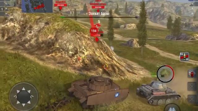 WOT BLITZ бой на Pz.IV Anko SP IPad 2017 смотреть онлайн