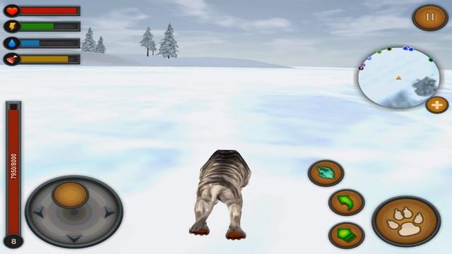 ??Sabertooth Tiger Chase Simulator-Симулятор погони Смилодонa - By wild foot Games-Android смотреть онлайн
