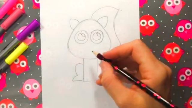 КАК НАРИСОВАТЬ БЕЛОЧКУ / УРОКИ РИСОВАНИЯ/ HOW TO DRAW / DIBUJOS FACILES смотреть онлайн