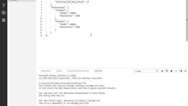 INSTALAR EL SERVIDOR LOCAL JSON DESDE VISUAL STUDIO CODE - REACT AVANZADO VIDEO 06 смотреть онлайн