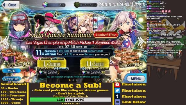 NP5 or BUST: I Need Summer Musashi - FGO Money the Wasting смотреть онлайн