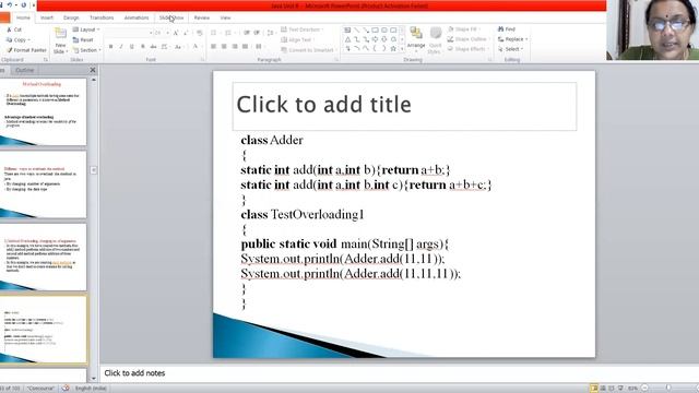Method overloading in Java смотреть онлайн