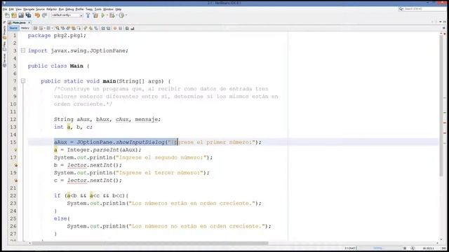 #3 [Java]–Determinar si 3 números están en orden creciente CON VENTANAS (2/2) смотреть онлайн