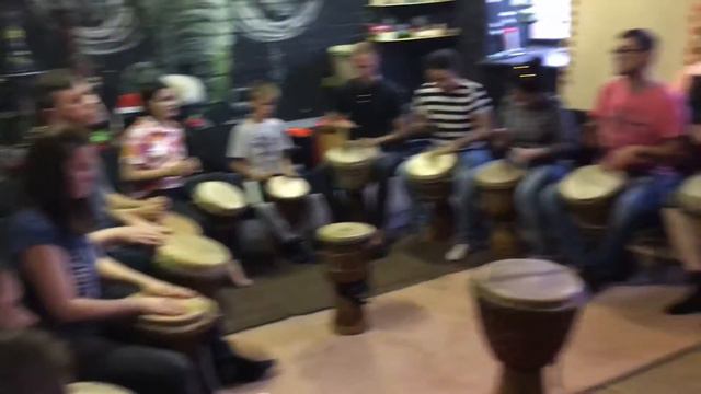 Открытый урок по джембе 12 августа/Free djembe lession August 12 смотреть онлайн