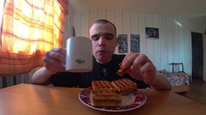 МУКБАНГ АСМР ВЕНСКИЕ ВАФЛИ с ВАРЕНОЙ СГУЩЕНКОЙ ОБЖОР Еда на камеру ДЕСЕРТ ASMR Mukbang #122