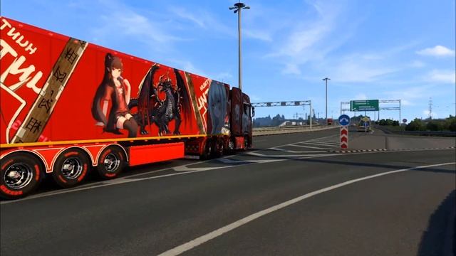 ETS2 ANIME SKIN ( YAKUZA ) 2022 ( BEST ANIME SKIN ) смотреть онлайн