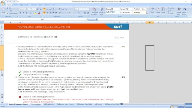 New Perspectives Excel 2019 | Module 7: SAM Project 1b #newperspectives #module7 #samproject1b смотреть онлайн