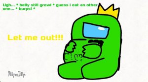 among us hungry imposter ( warning:vore and water inflation )