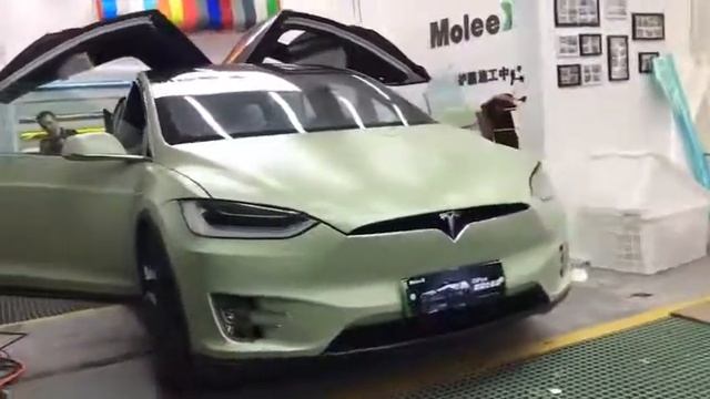 CARLIKE CL-MS-10 Super Matte Satin Khaki Green car wrap vinyl смотреть онлайн