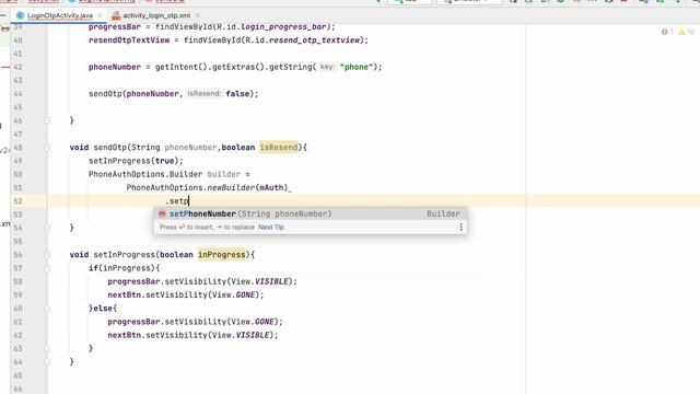 6 Phone Authentication with OTP | Chat application | Android Studio смотреть онлайн